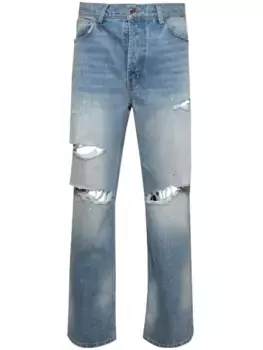 Джинсы с прорезями Nahmias, синий