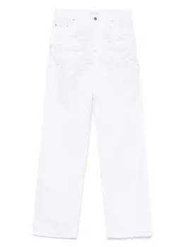 Джинсы с прорезями Stella McCartney, белый