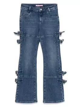 Джинсы с пряжками Miss Blumarine, синий