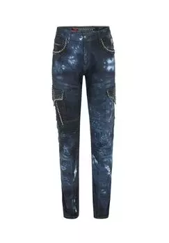 Джинсы с ярким эффектом CIPO & BAXX, синий