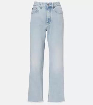 Джинсы с расклешенными штанинами средней посадки Valentino, Denim Blu Lav Chiaro