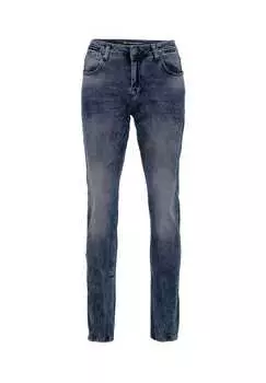 Джинсы с сетчатым узором прямого кроя Cipo & Baxx, синий