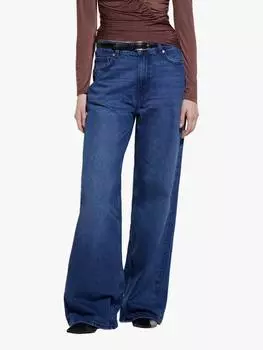 Джинсы с широкими штанинами 72 SISLEY, синий