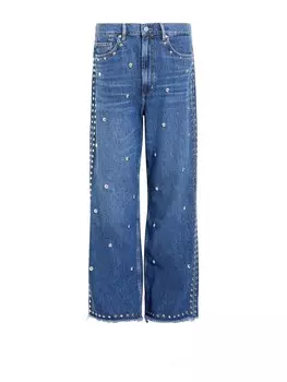 Джинсы с широкими штанинами AllSaints BLAKE, индиго