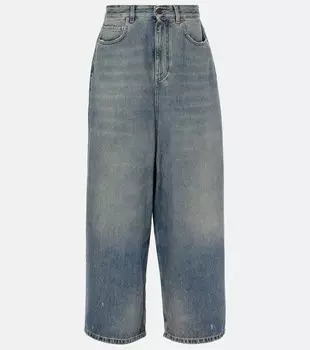 Джинсы с широкими штанинами Balenciaga, цвет blue rust