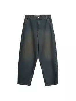 Джинсы с широкими штанинами Bershka, хаки