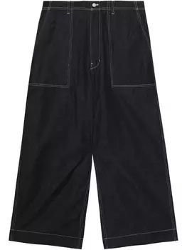 Джинсы с широкими штанинами Comme des Garons Homme, синий
