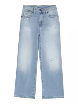 Джинсы с широкими штанинами DIESEL, светло-синий