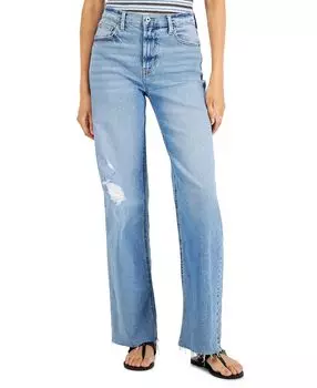 Джинсы с широкими штанинами для юниоров с эффектом потертости Celebrity Pink, мульти