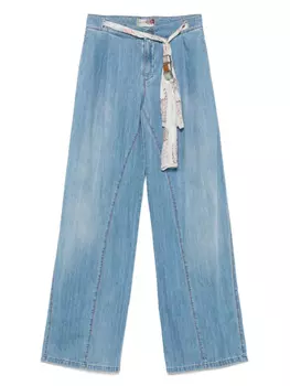 Джинсы с широкими штанинами Ermanno Scervino, синий