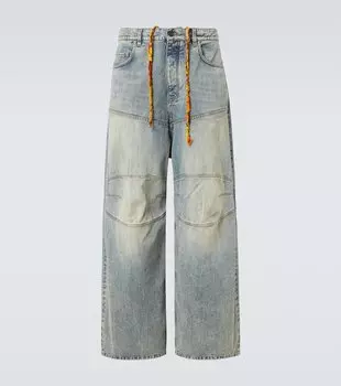 Джинсы с широкими штанинами George V Balenciaga, Stained