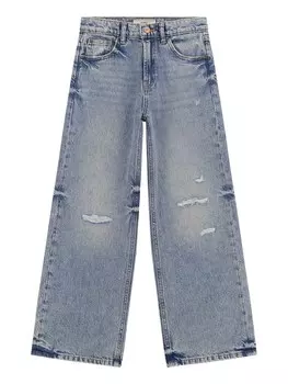 Джинсы с широкими штанинами GUESS, небесно-синий