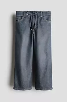 Джинсы с широкими штанинами H&M, синий