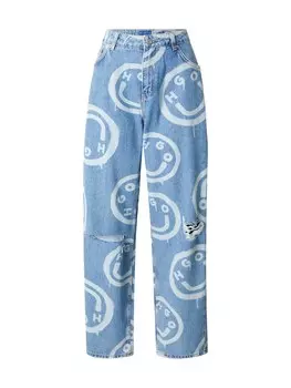 Джинсы с широкими штанинами HUGO Getara, цвет Blue denim/Light blue