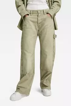 Джинсы с широкими штанинами и заниженной талией G-Star Raw, зеленый