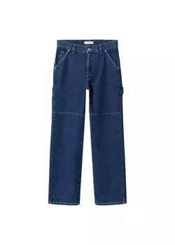 Джинсы с широкими штанинами MANGO kyomi, темно-синий