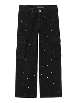 Джинсы с широкими штанинами NAME IT, черный