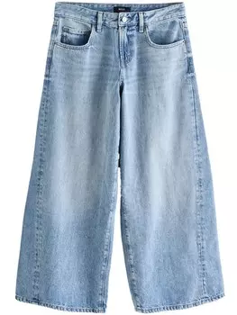 Джинсы с широкими штанинами Next, синий деним