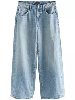 Джинсы с широкими штанинами Next, светло-синий