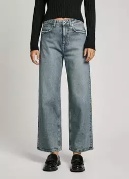 Джинсы с широкими штанинами Pepe Jeans, синий деним