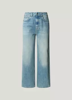 Джинсы с широкими штанинами Pepe Jeans, светло-синий