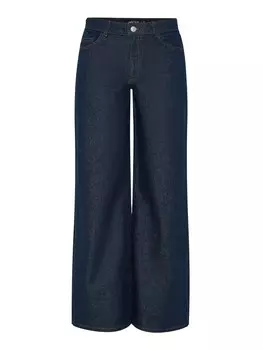 Джинсы с широкими штанинами PIECES PCSelma, темно-синий