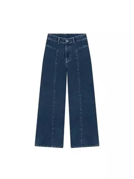 Джинсы с широкими штанинами Scalpers, темно-синий