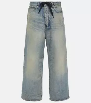 Джинсы с широкими штанинами средней посадки Balenciaga, Outback Blue