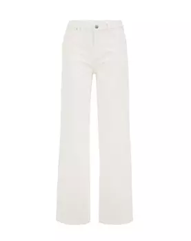Джинсы с широкими штанинами WE Fashion, белый