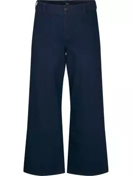 Джинсы с широкими штанинами Zizzi, темно-синий