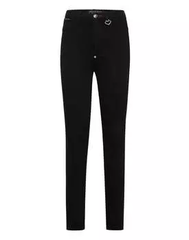 Джинсы с супер высокой талией Philipp Plein TM, цвет shiny jaguar