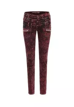 Джинсы с тройным поясом CIPO & BAXX, цвет Burgundy