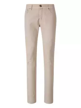 Джинсы с узором в елочку JACOB COHEN, нейтральный