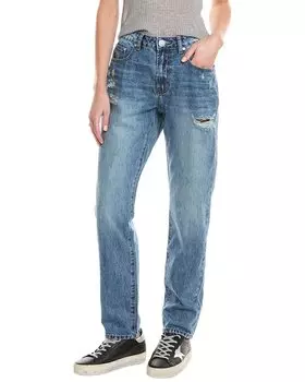 Джинсы с воздушным шаром BLUE LOVE 1982S ОДНА ЧАЙНАЯ ЛОЖКА СРЕДНЕЙ ТАЛИИ One Teaspoon, синий