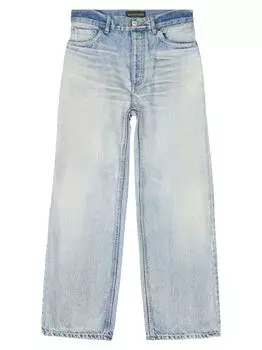 Джинсы с вырезом до щиколотки Balenciaga, синий