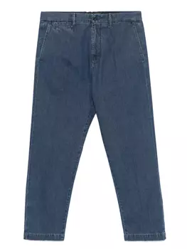 Джинсы с вышитым логотипом Incotex, синий