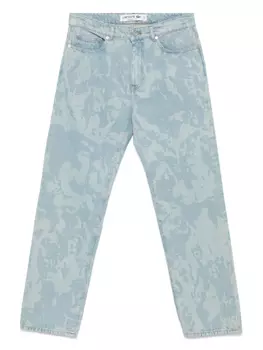 Джинсы с вышитым логотипом Lacoste, синий