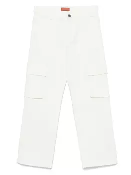 Джинсы с вышитым логотипом Missoni Kids, белый