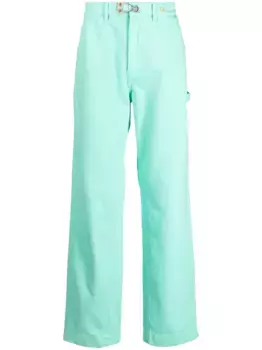 Джинсы с вышитым логотипом OBJECTS IV LIFE, зеленый