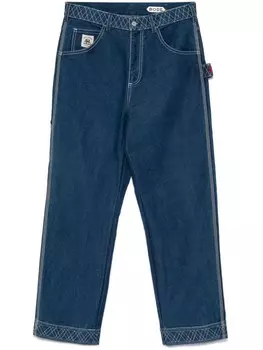 Джинсы с вышивкой BODE Knolly Brook, синий