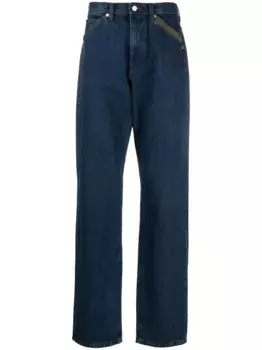 Джинсы с вышивкой Plains PS Paul Smith, синий