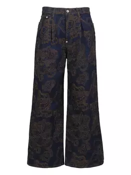 Джинсы с вышивкой X Verdy Kenzo, синий