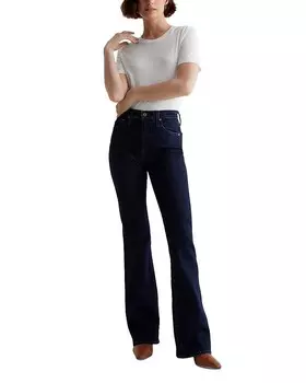 Джинсы с высокой посадкой AG Farrah Bootcut в цвете Modern Indigo, синий