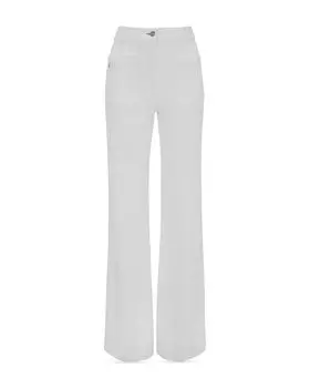 Джинсы с высокой посадкой Alina белого цвета Victoria Beckham, белый