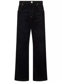 Джинсы с высокой посадкой Eleventy, синий