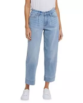 Джинсы с высокой посадкой и расклешенными штанинами Santiago Sea NYDJ, синий