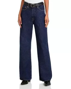 Джинсы с высокой посадкой и широкими штанинами Levi's Ribcage в цвете Shaded, синий