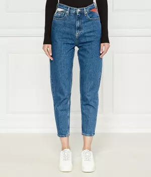 Джинсы с высокой посадкой и свободным от бедра кроем Tommy Jeans, синий