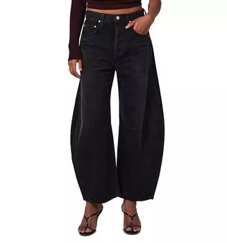 Джинсы с высокой посадкой и высокой посадкой Citizens of Humanity в цвете Андреас, черный