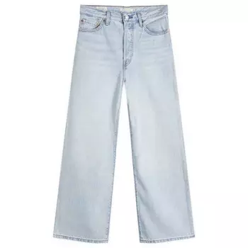 Джинсы с высокой посадкой Ribcage и прямыми штанинами Levi'S, цвет middle road